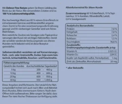 Dehner Fine Nature Nassfutter für Hunde Senior, Ente mit Topinambur & Karotten