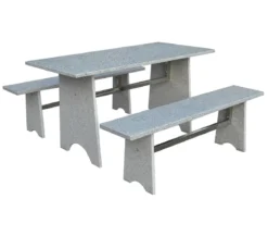 Dehner Gartenmöbel-Set aus Granit, 3-teilig