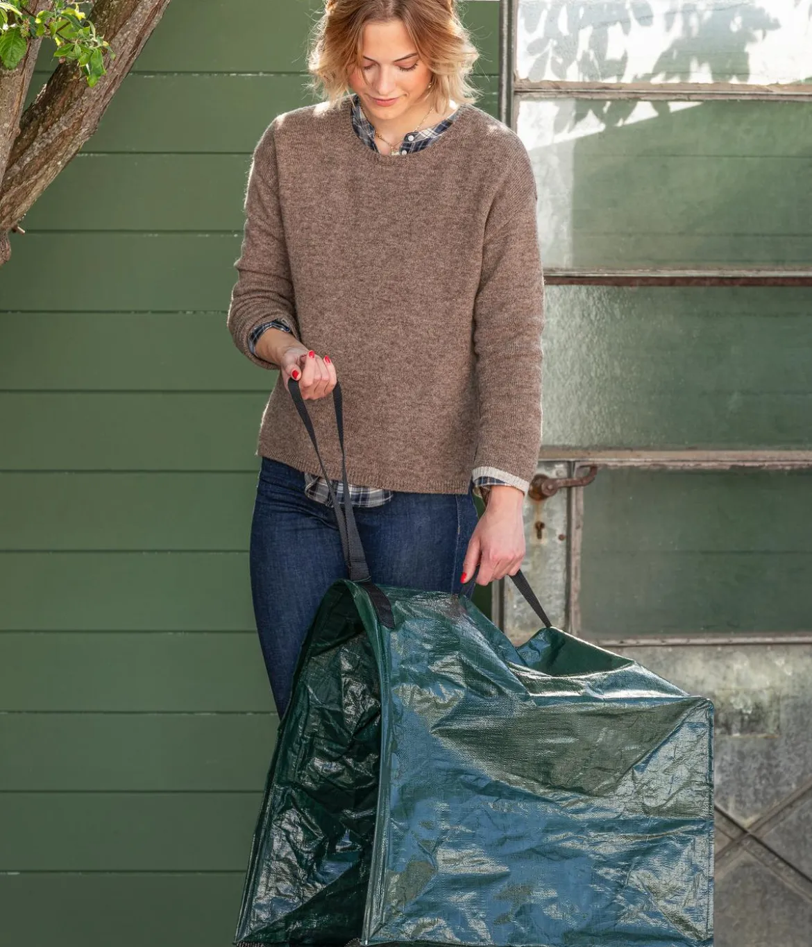Dehner Gartensack Pop-Up Kehrkante, 150 l