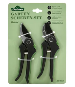 Dehner Gartenscheren-Set Basic, ca. B16,5/H22,5/T3 cm, 2-teilig
