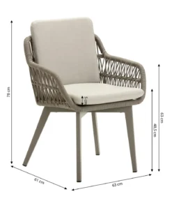Dehner Gartenstuhl Marseille, ca. B63/H78/T61 cm