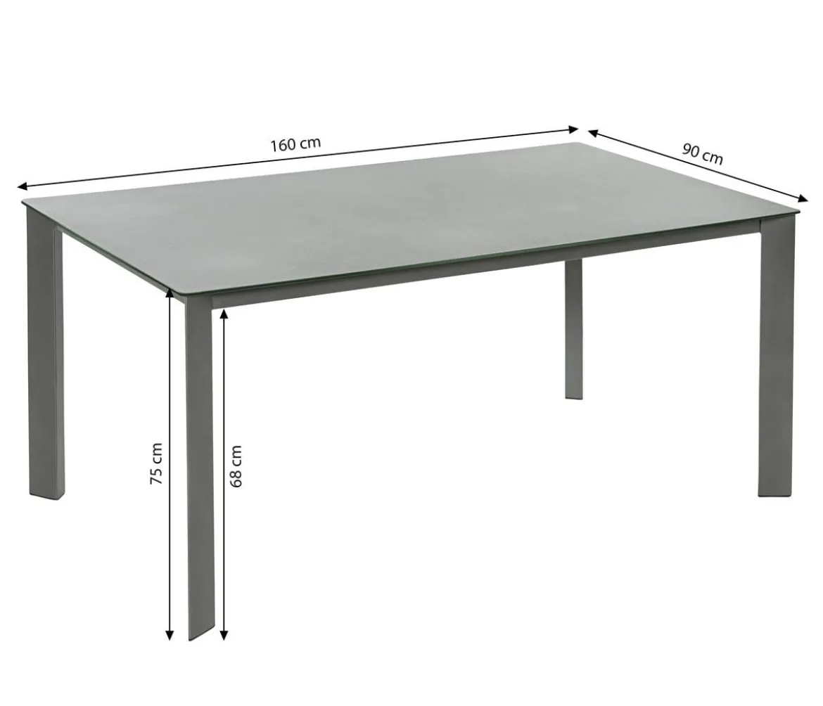 Dehner Gartentisch Nancy, ca. B160/H75/T90 cm