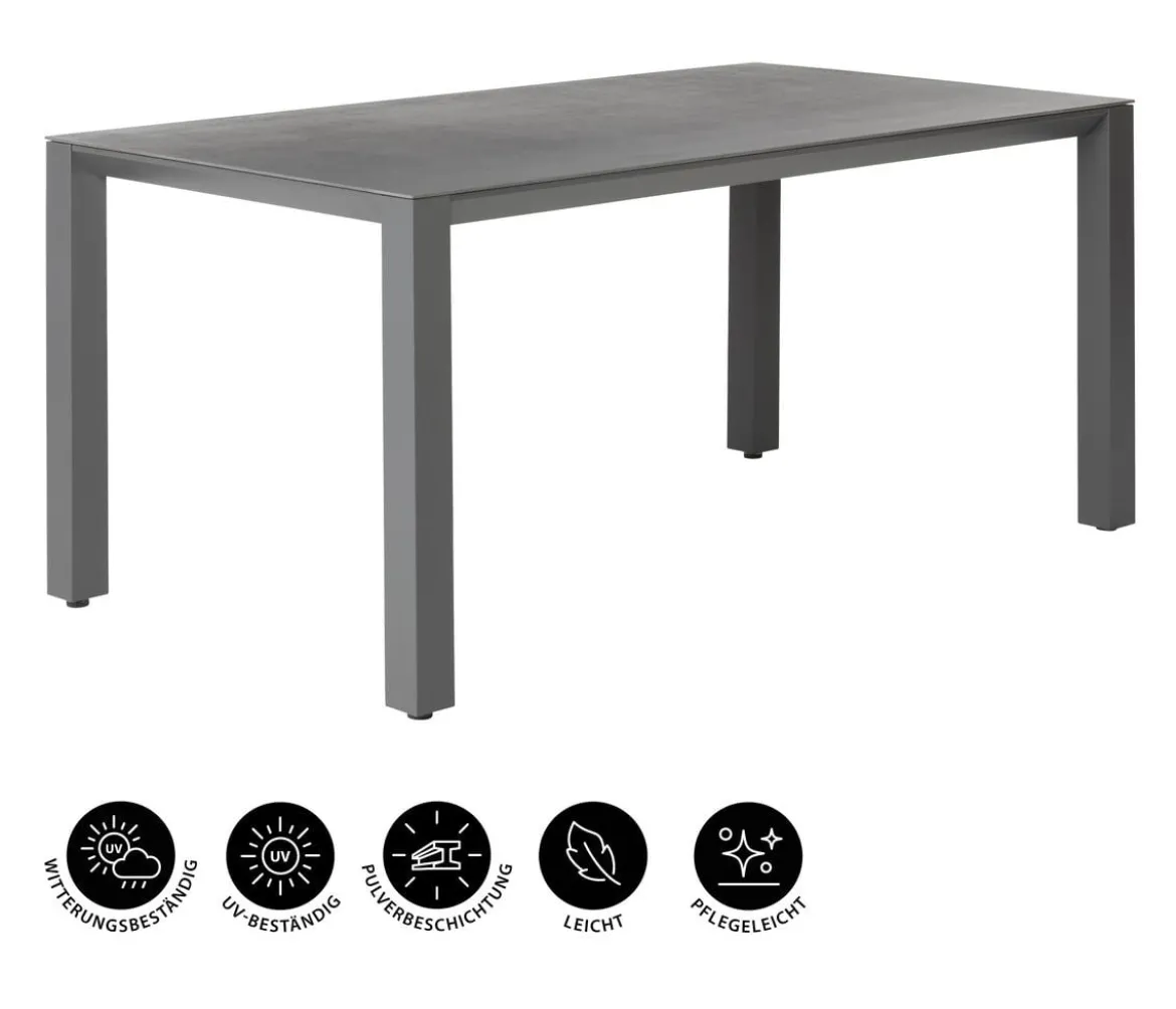 Dehner Gartentisch Palermo, ca. B160/H74/T87 cm