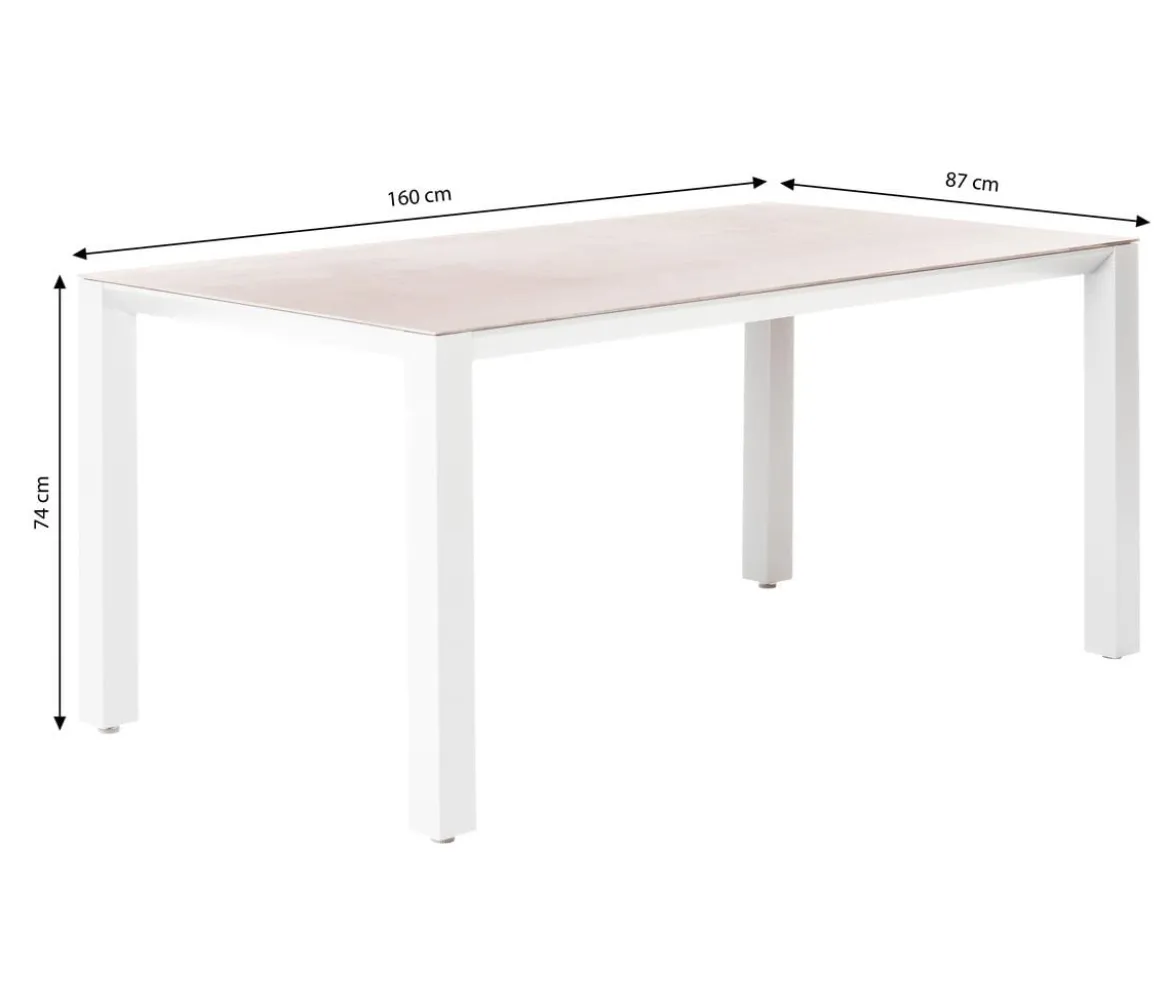 Dehner Gartentisch Palermo, ca. B160/H74/T87 cm