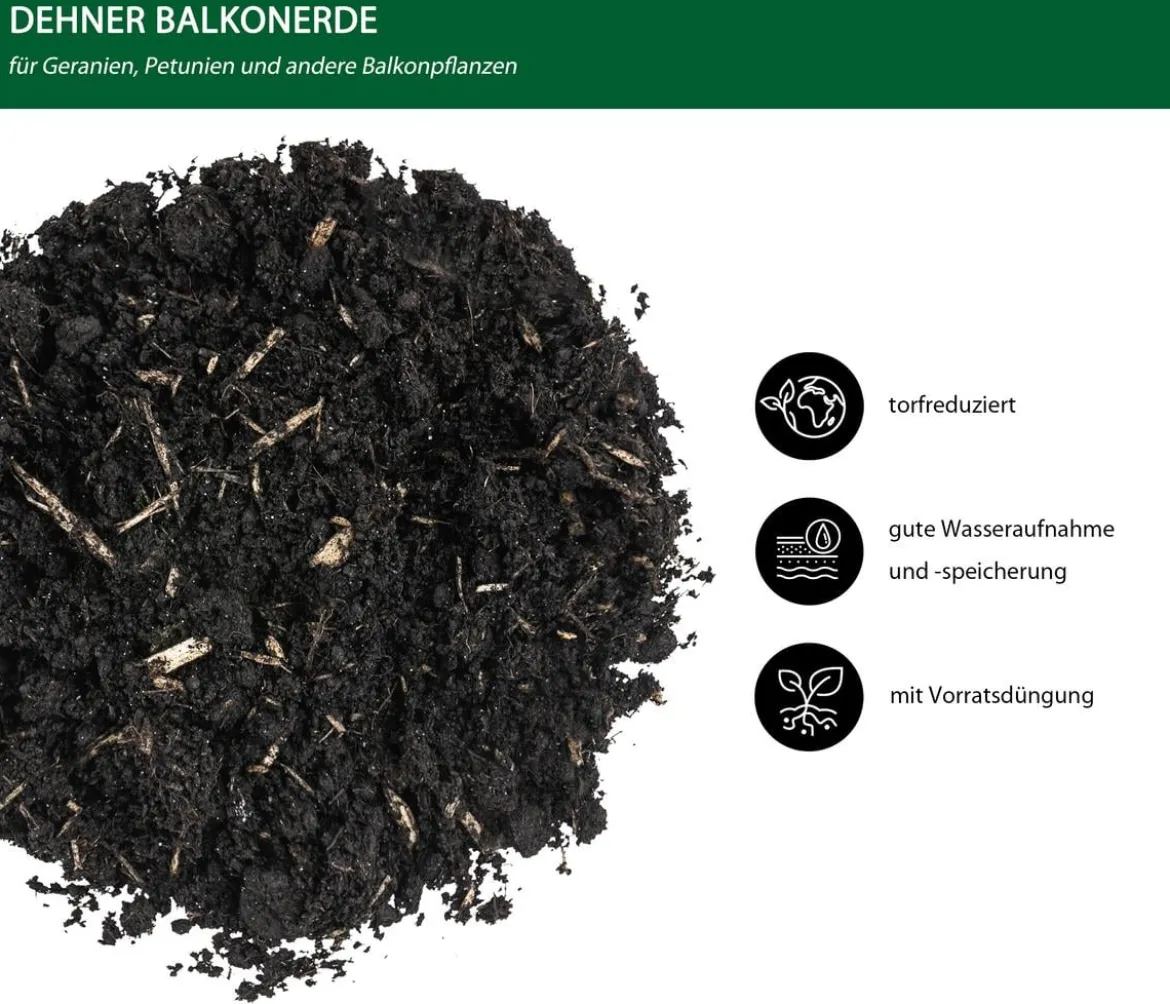 Dehner Geranien- & Balkonerde, 40 l