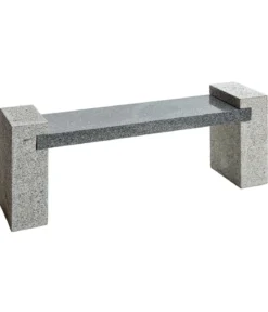 Dehner Granit-Gartenbank, ca. B120/H45/T30 cm, grau