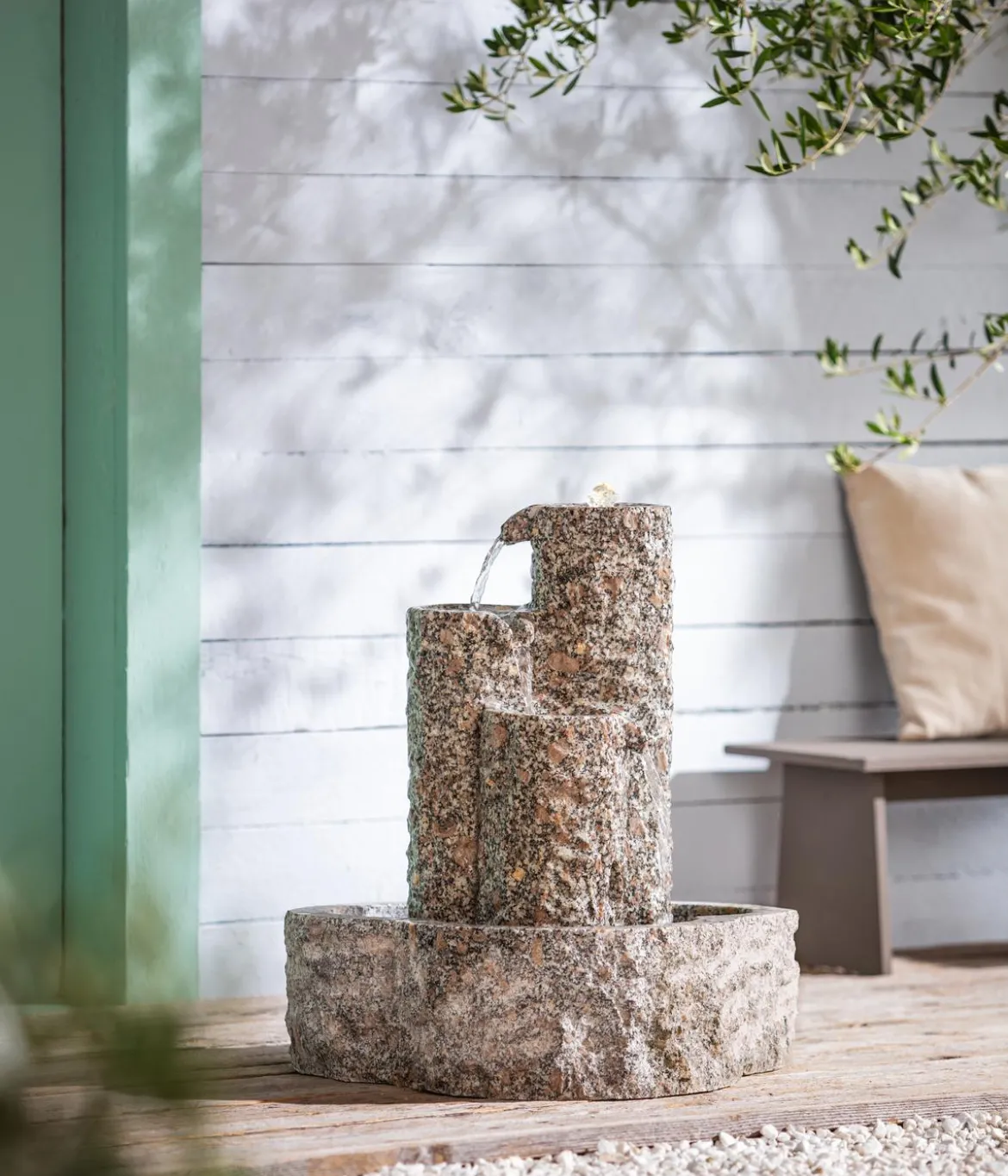 Dehner Granit-Gartenbrunnen Heidelberg, ca. B50/H55/T50 cm