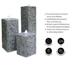 Dehner Granit-Gartenbrunnen Nizza, ca. H25,35,45 cm