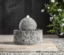 Dehner Granit-Gartenbrunnen Bern, ca. Ø42/H45 cm