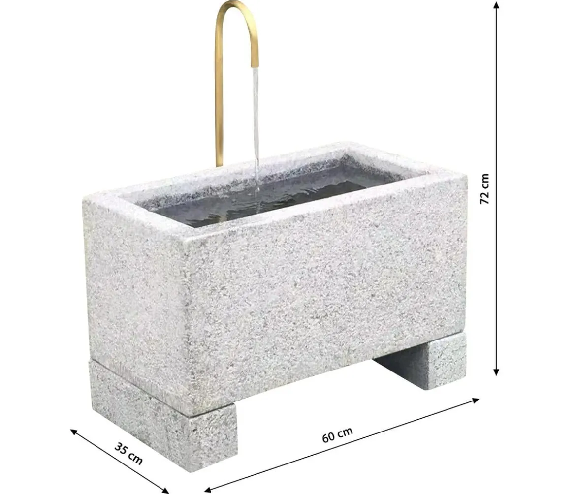 Dehner Granit-Gartenbrunnen Salzburg, ca. B60/H72/T35 cm