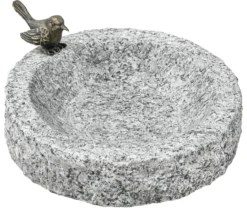Dehner Granit-Vogeltränke, ca. Ø30/H7 cm