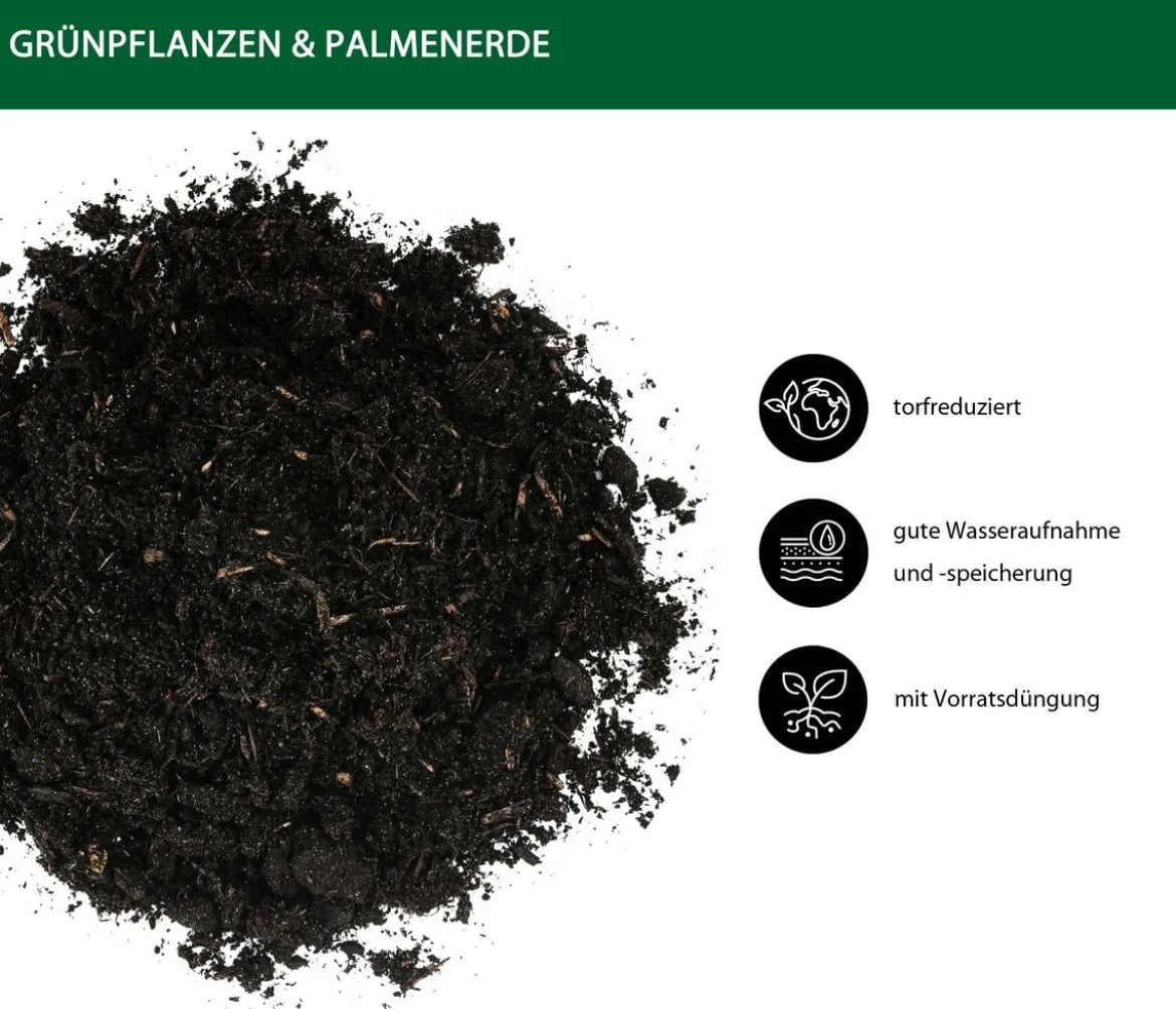 Dehner Grünpflanzen- und Palmenerde, 10 l