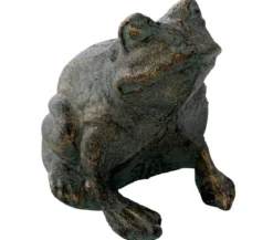 Dehner Gusseisen Frosch Antik, 11,5 x 10,5 x 12,5 cm