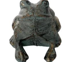 Dehner Gusseisen Frosch Antik, 11,5 x 10,5 x 12,5 cm