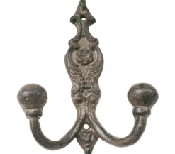Dehner Gusseisen Kleiderhaken, 11 x 5 x 15 cm