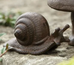 Dehner Gusseiserne Schnecke, 15 x 6,5 x 7 cm