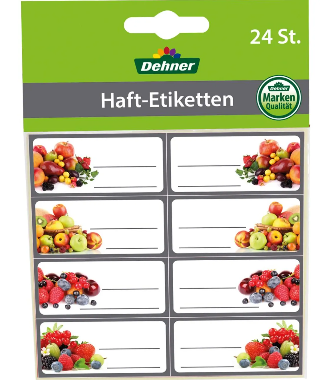 Dehner Haft-Etiketten Frucht, 24er-Set