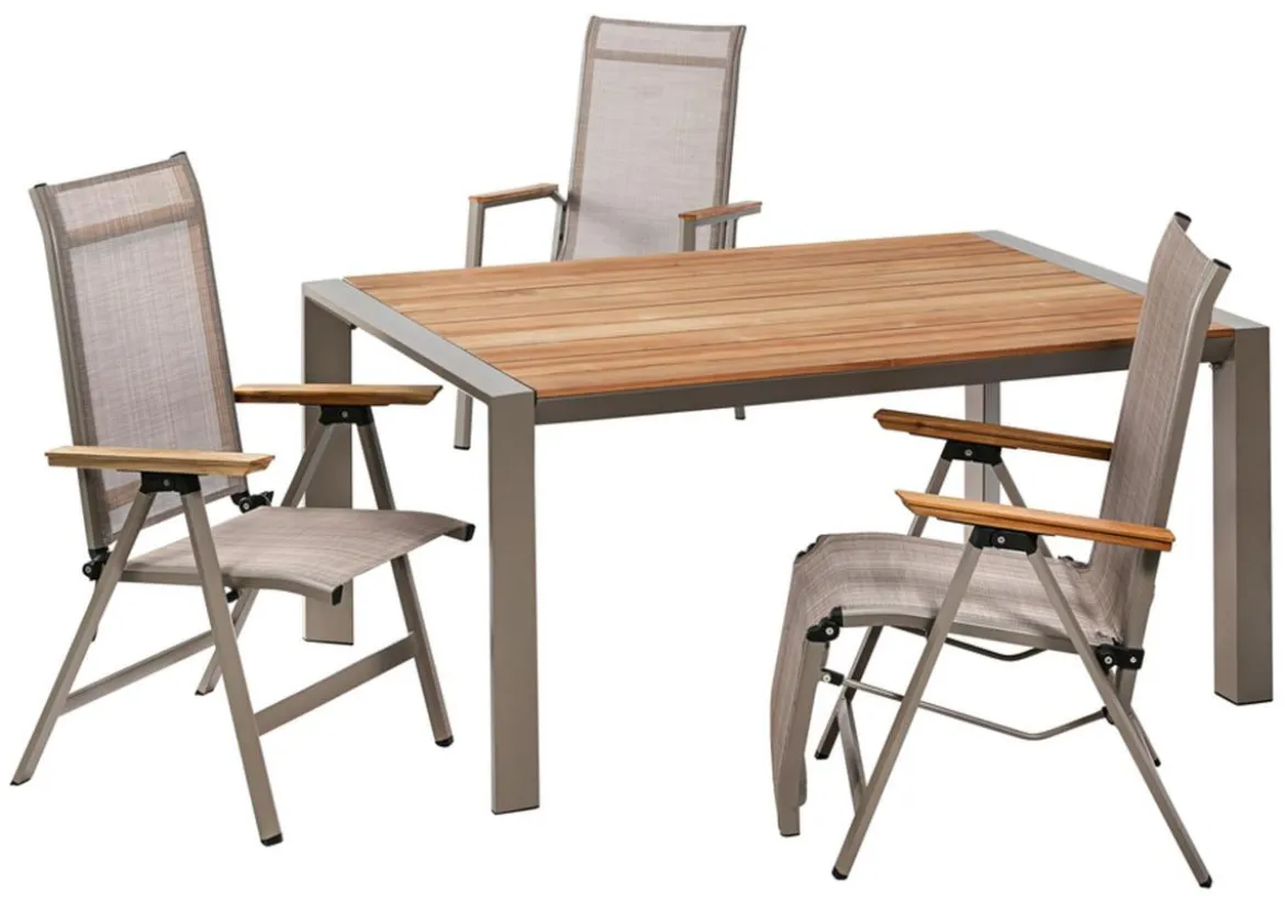 Dehner Holz-Ausziehtisch Cleveland, ca. B160-240/H76/T101 cm