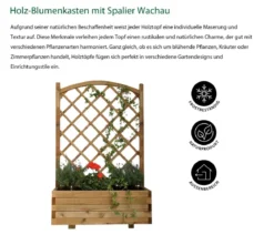Dehner Holz-Blumenkasten mit Spalier Wachau, B90/H140/T40 cm