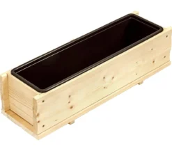 Dehner Holz-Blumenkasten, rechteckig