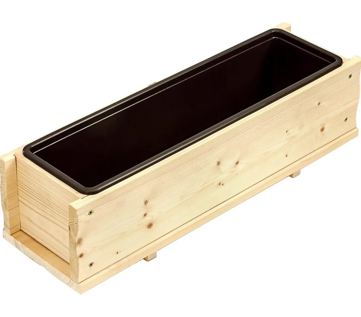 Dehner Holz-Blumenkasten, rechteckig