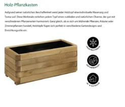 Dehner Holz-Pflanzkasten, ca. B90/H40/T35 cm, braun