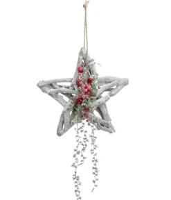 Dehner Holzstern X-Mas, ca. Ø38 cm