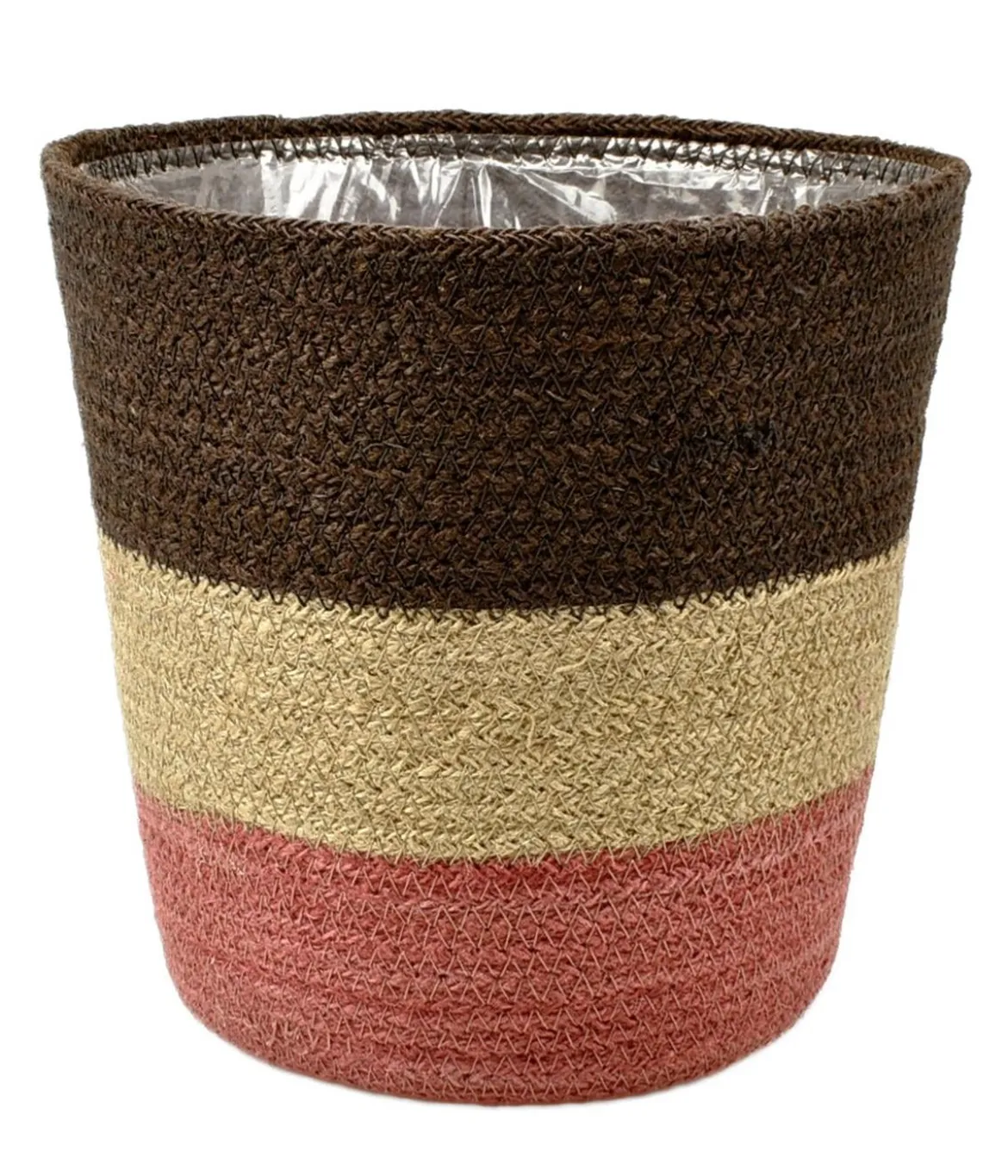Dehner Jute-Korb Layla, konisch, bunt, ca. Ø20,5 cm