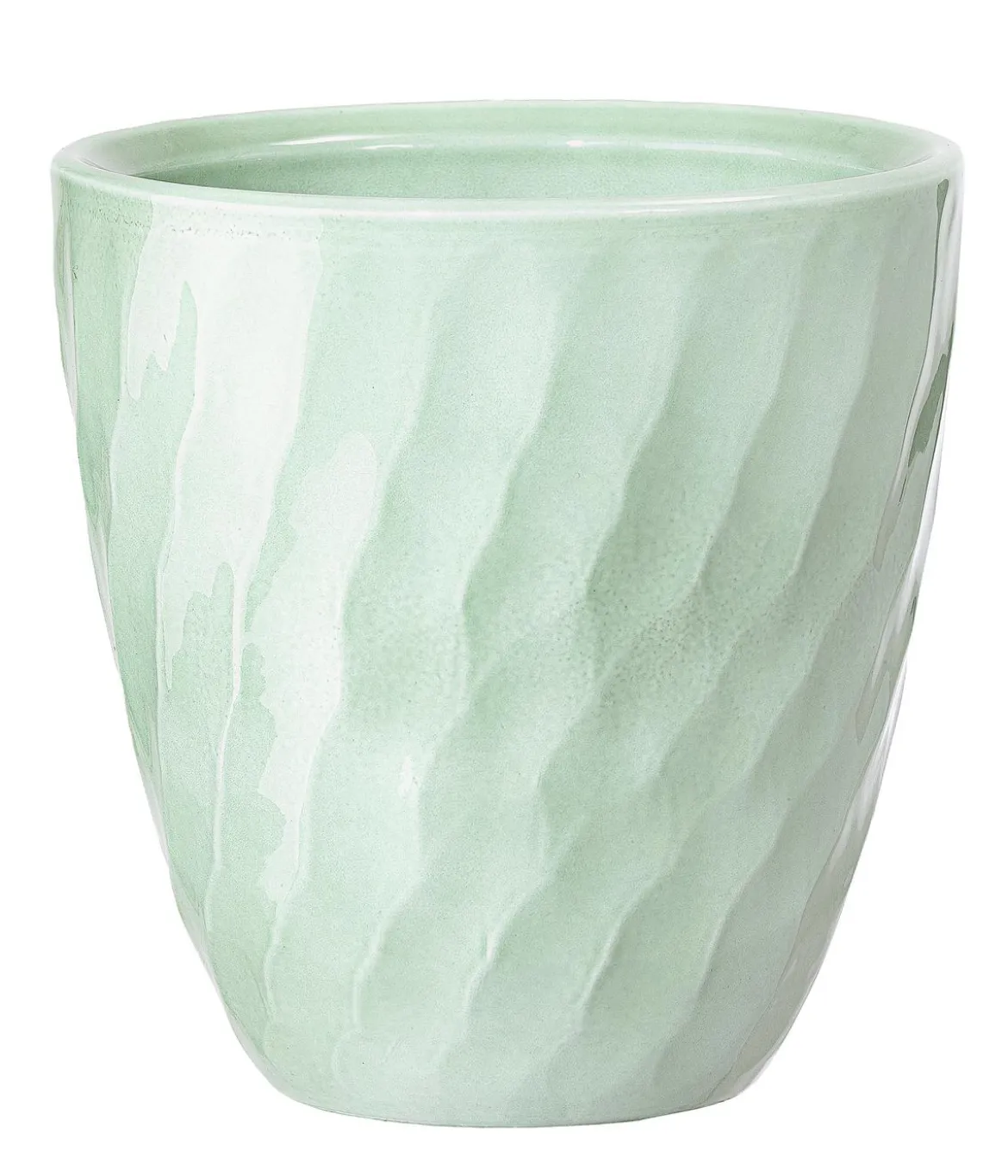 Dehner Keramik-Übertopf Quinn, konisch, ca. Ø14 cm