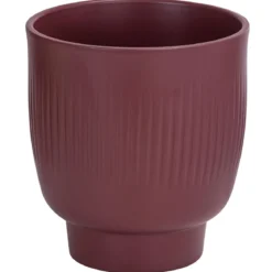 Dehner Keramik-Übertopf Rosi, konisch, pink, ca. Ø13 cm