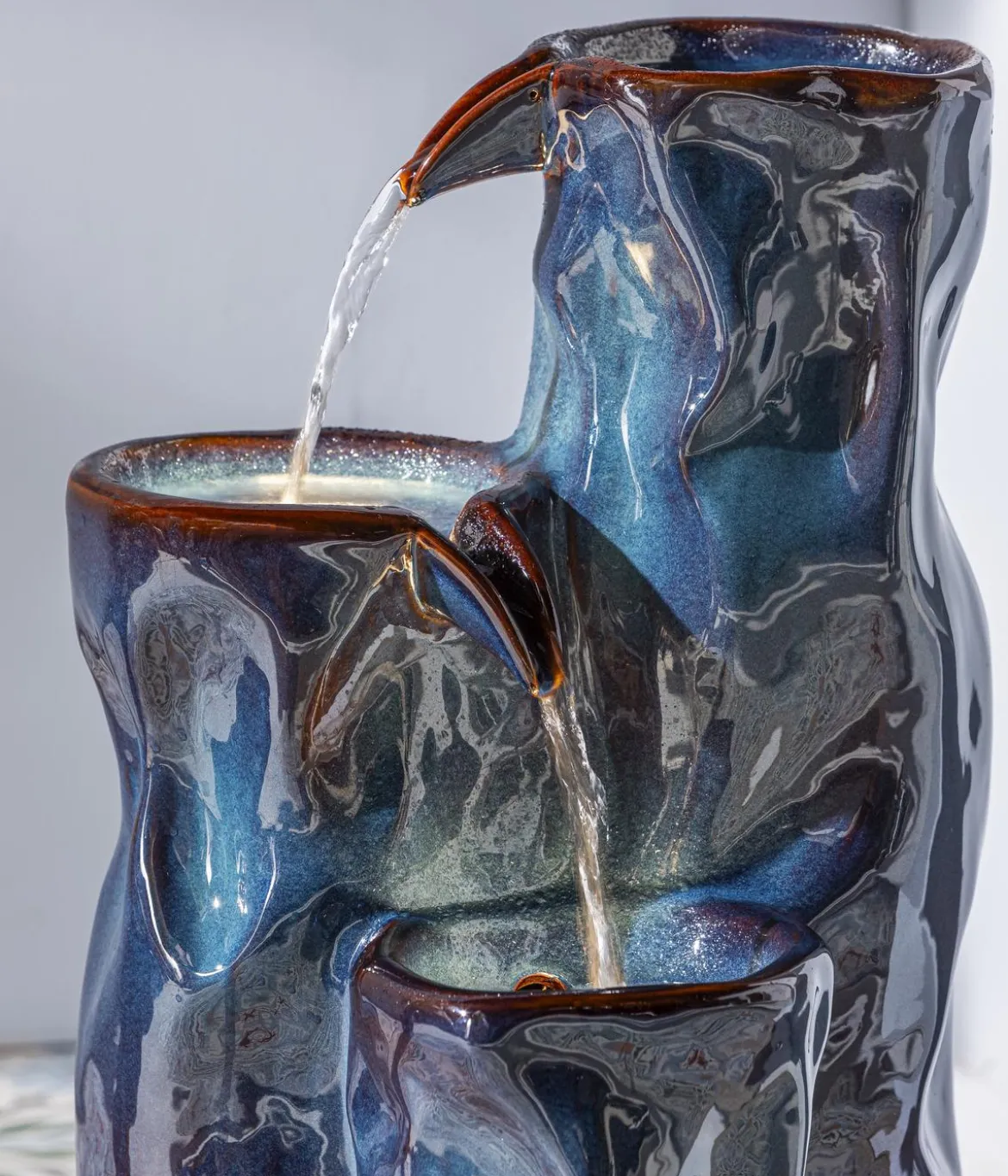 Dehner Keramik-Gartenbrunnen Corso, solarfähig, ca. H64,5 cm