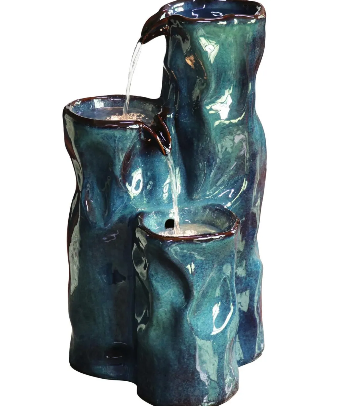 Dehner Keramik-Gartenbrunnen Corso, solarfähig, ca. H64,5 cm