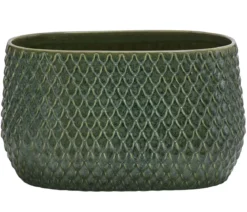 Dehner Keramik-Jardiniere Tamir, bauchig, ca. B28/H16/T16 cm