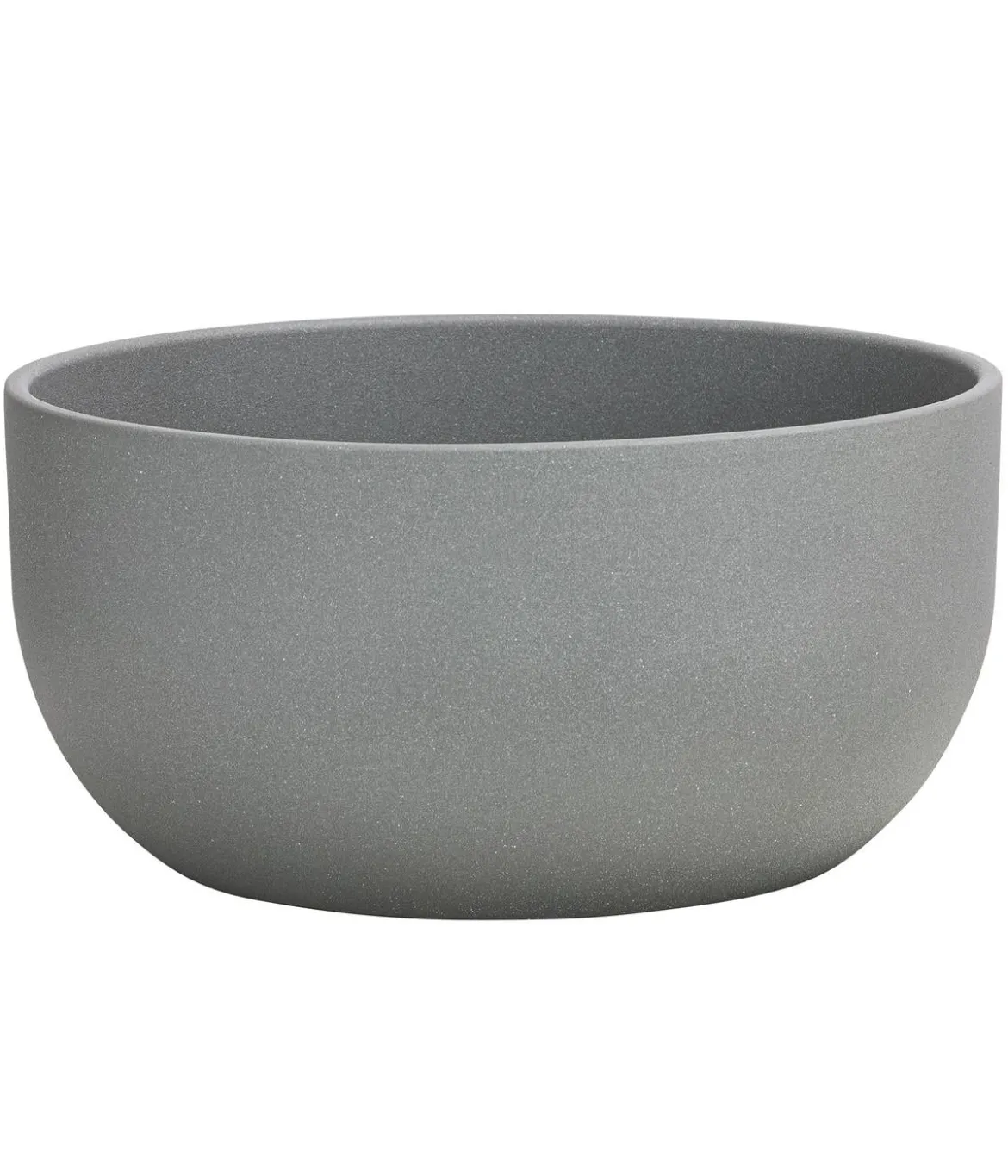 Dehner Keramik-Schale Maria, rund, grau, ca. Ø24 cm
