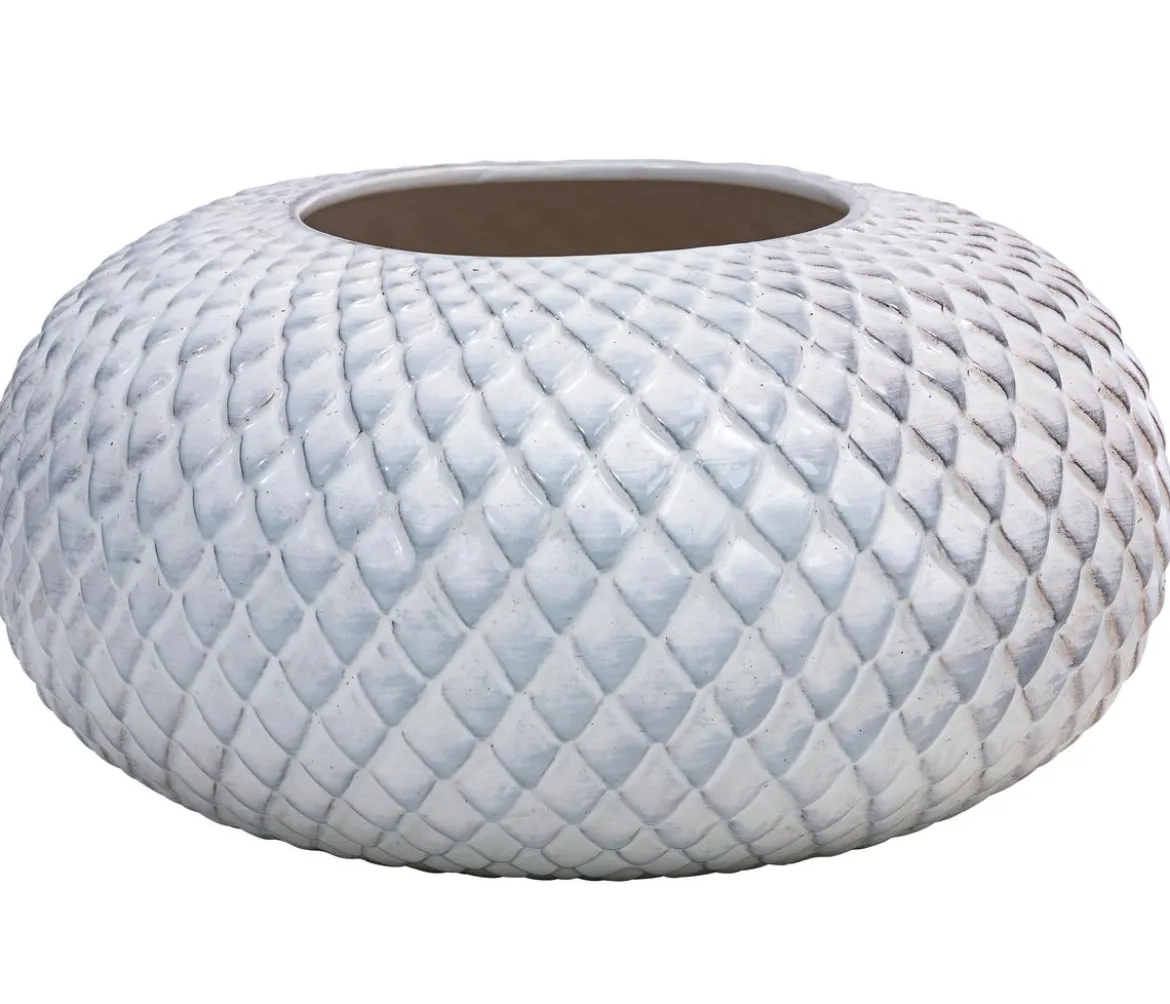 Dehner Keramik-Vase Tamir, bauchig, ca. Ø26/H13 cm