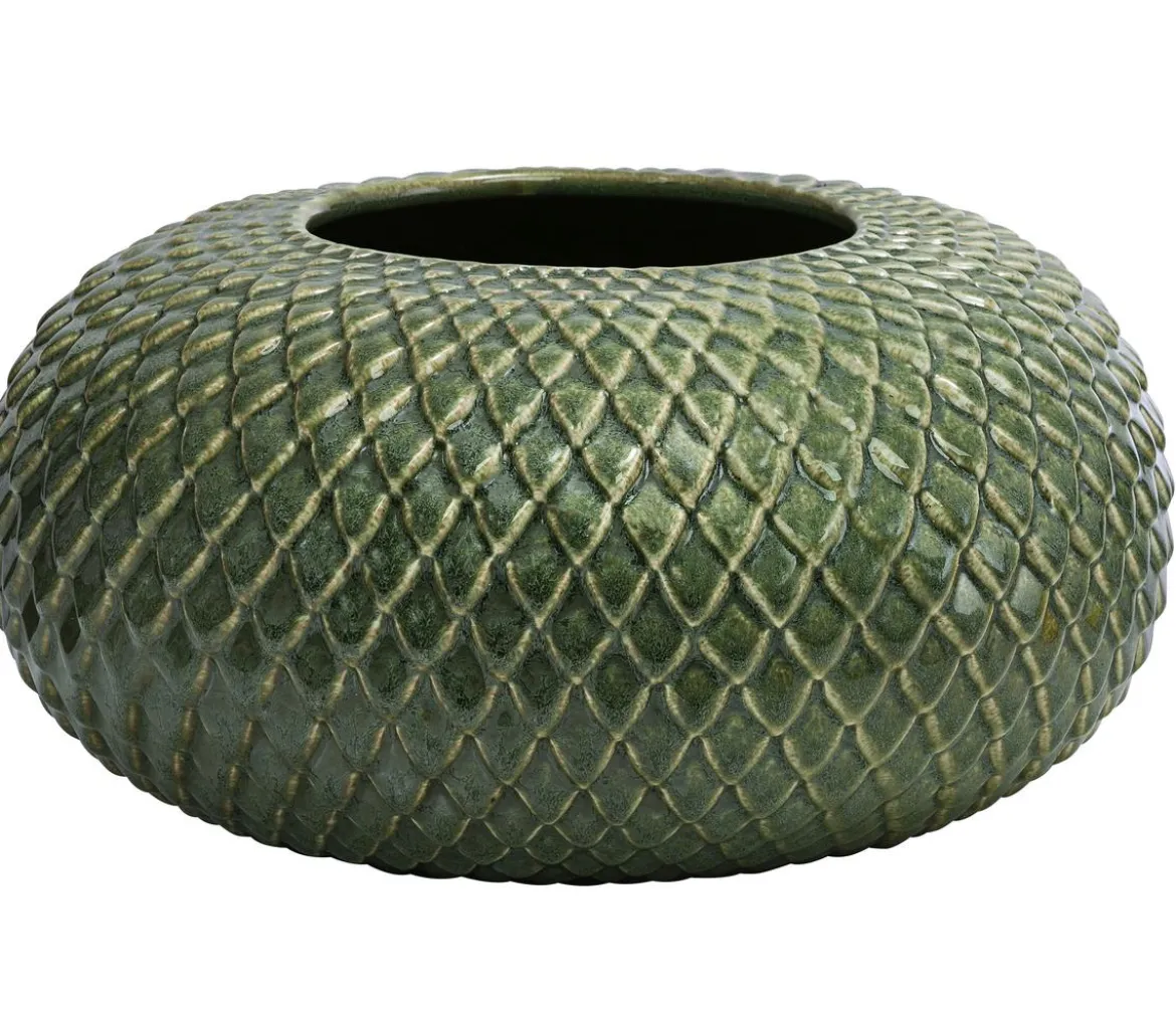 Dehner Keramik-Vase Tamir, bauchig, ca. Ø26/H13 cm