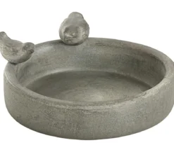 Dehner Keramik Vogeltränke mit 2 Vögeln, Ø 28 cm