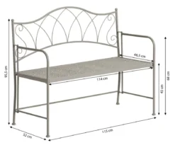 Dehner Klappbank Luca, 2-Sitzer