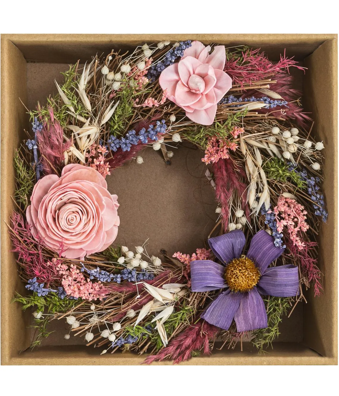 Dehner Kranz Beauty, pink, ca. Ø25 cm