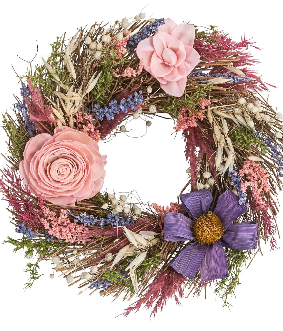 Dehner Kranz Beauty, pink, ca. Ø25 cm