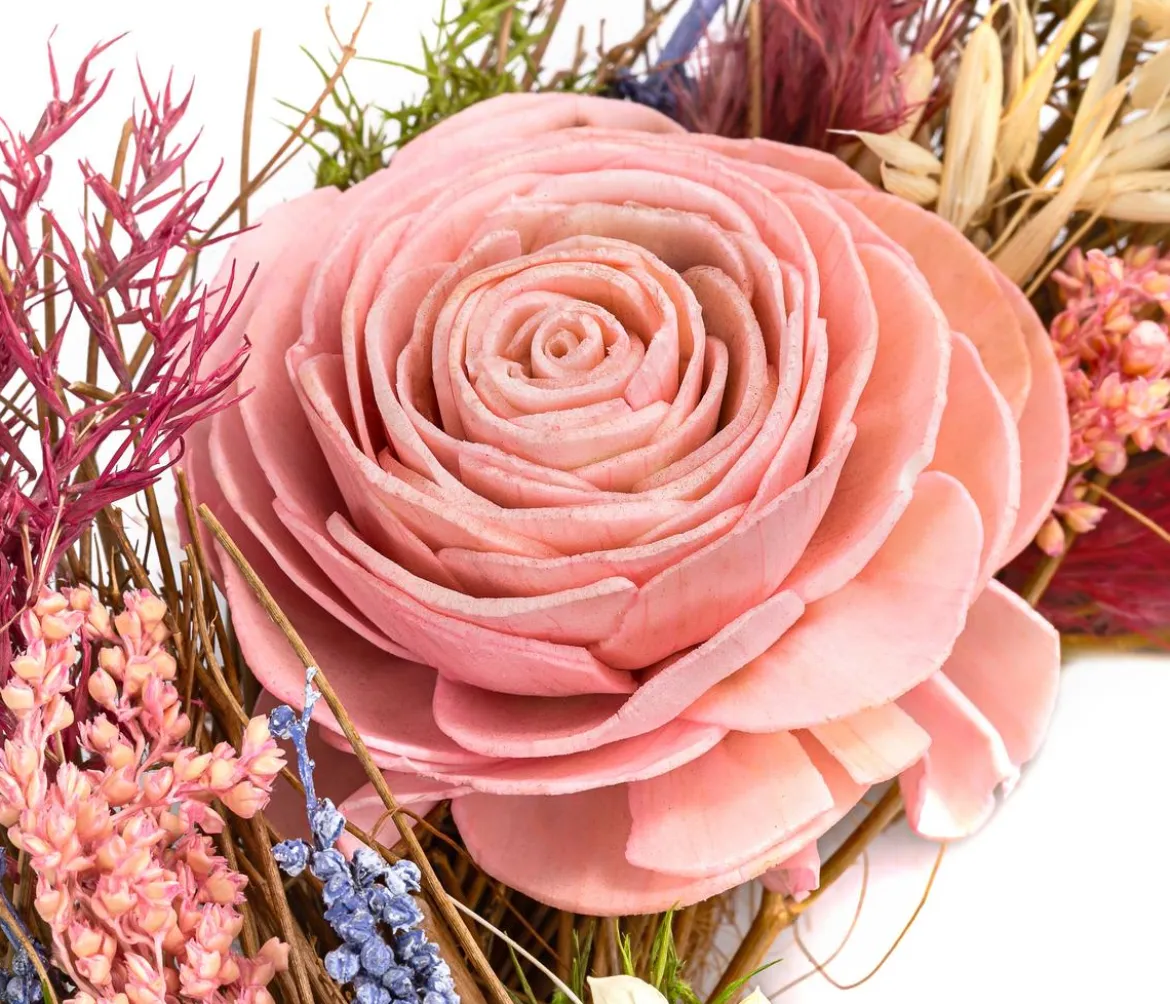 Dehner Kranz Beauty, pink, ca. Ø25 cm