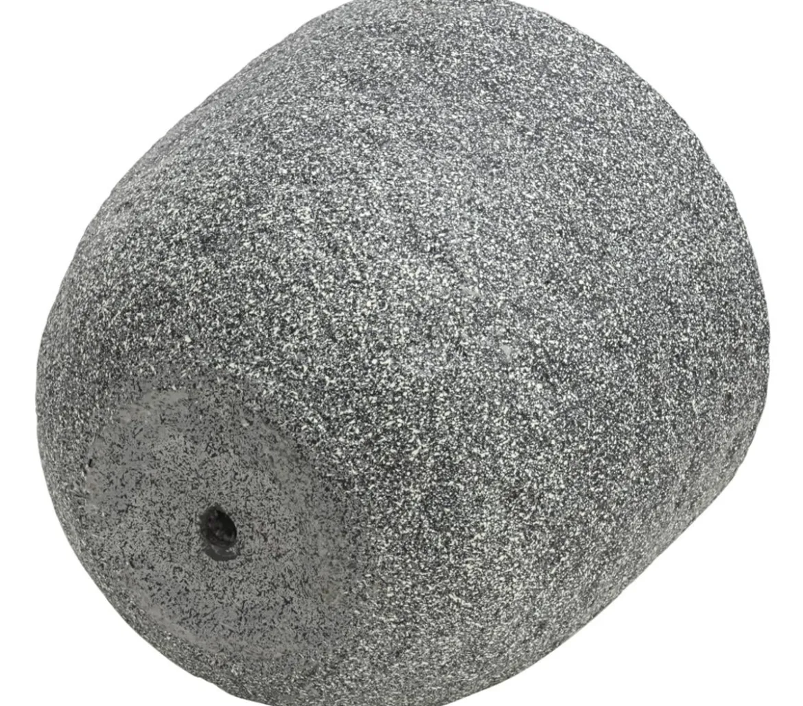 Dehner Kunststein-Topf Rock, rund, grau