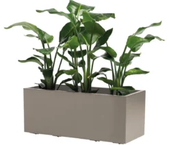Dehner Kunststoff-Kasten Kebe, rechteckig, ca. B100/H40/T40 cm
