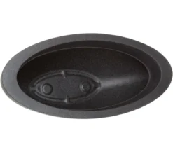 Dehner Kunststoff-Schale Miami, oval, anthrazit, ca. B52/H20/T23 cm