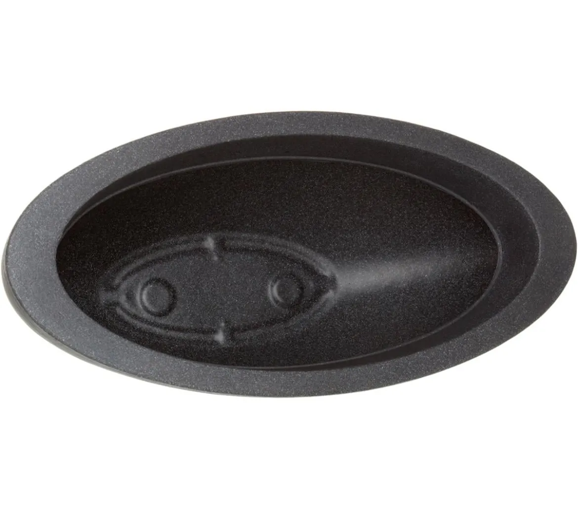 Dehner Kunststoff-Schale Miami, oval, anthrazit, ca. B52/H20/T23 cm