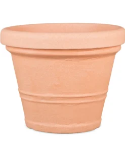 Dehner Kunststoff-Topf Brindisi, rund, apricot