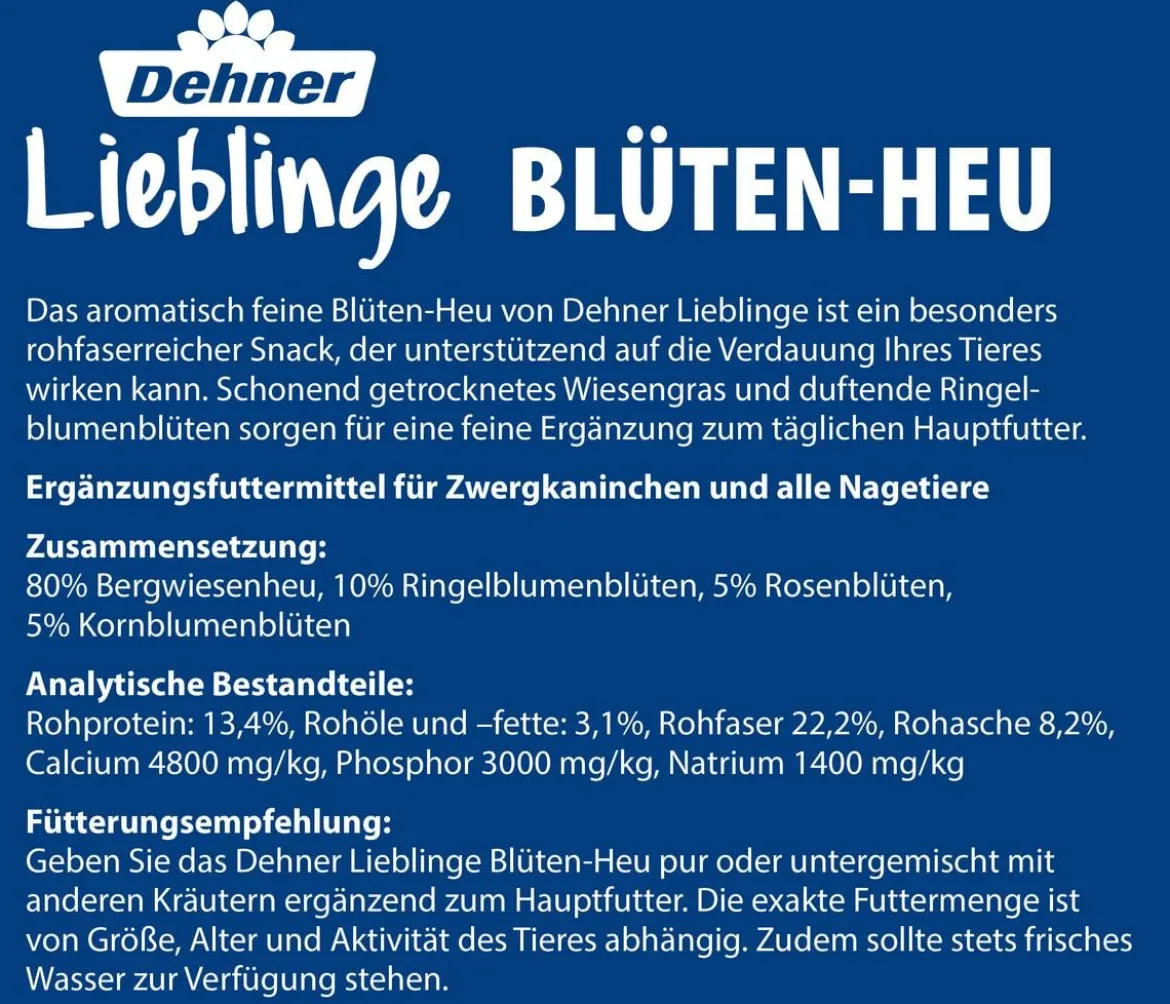 Dehner Lieblinge Blüten-Heu, 125 g