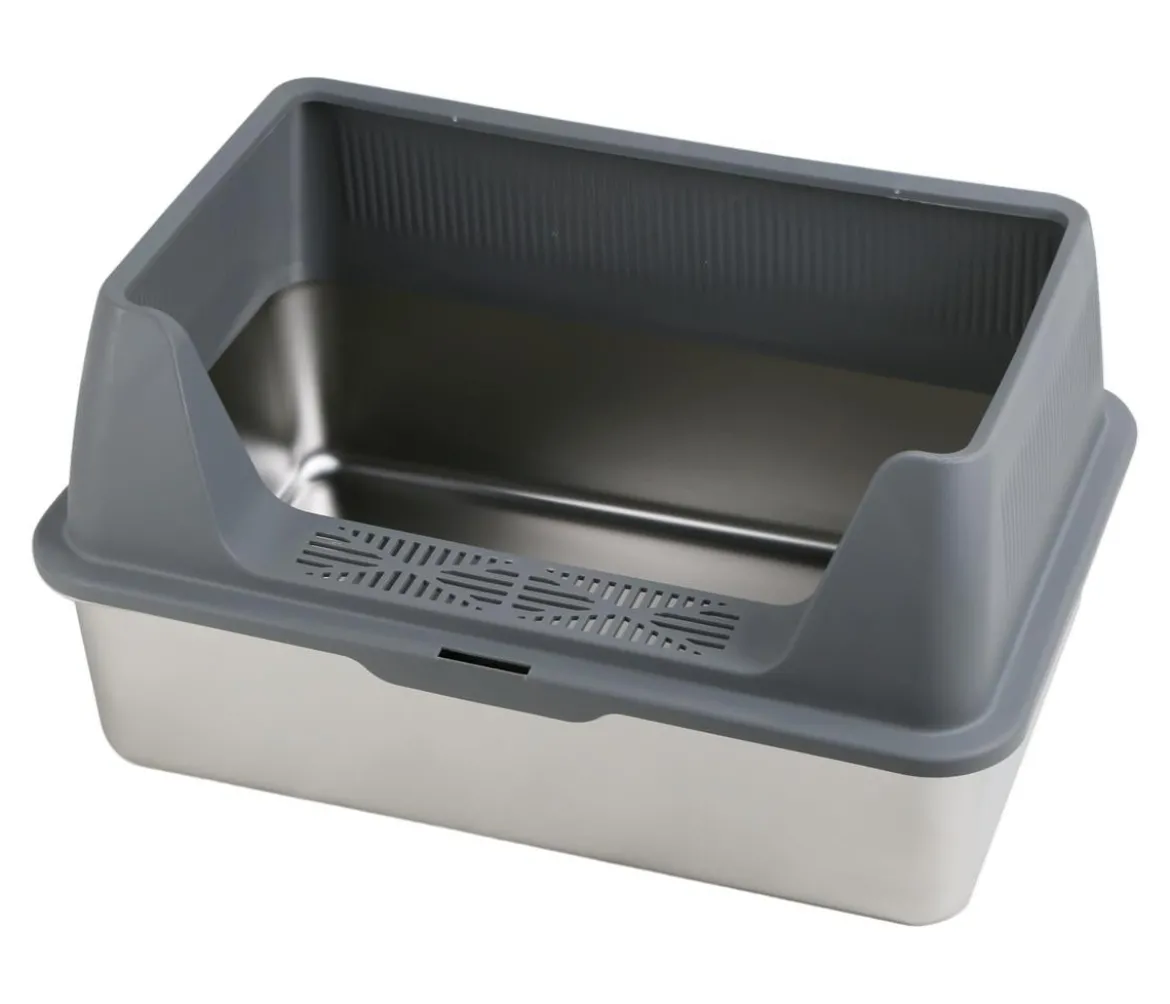Dehner Lieblinge Edelstahl-Katzentoilette Nova, ca. B60,8/H29,3/T40,8 cm