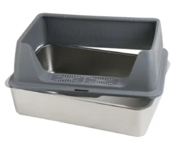 Dehner Lieblinge Edelstahl-Katzentoilette Nova, ca. B60,8/H29,3/T40,8 cm