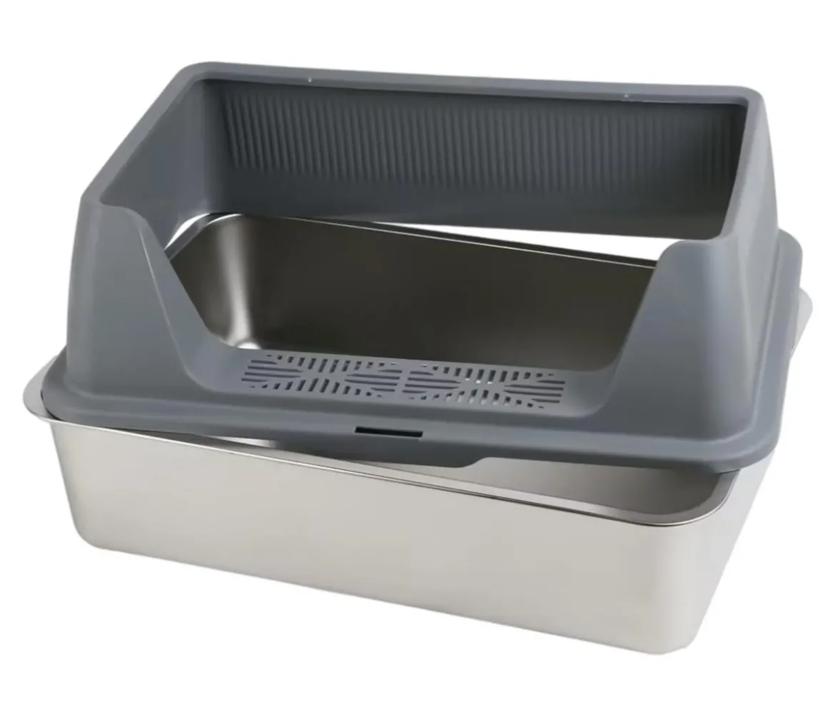 Dehner Lieblinge Edelstahl-Katzentoilette Nova, ca. B60,8/H29,3/T40,8 cm